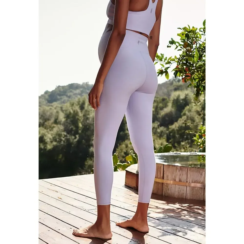 FP Movement Hatch Maternity Never Better High Waist Leggings Orchid Purple M NWT